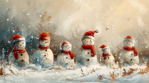 An animated snowman dances around a Christmas card photo