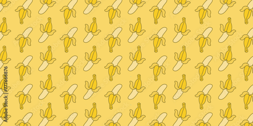 Banana Pattern Background Banana Pattern Background