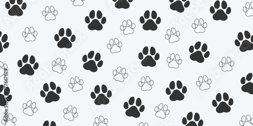 Dog Footprints Pattern