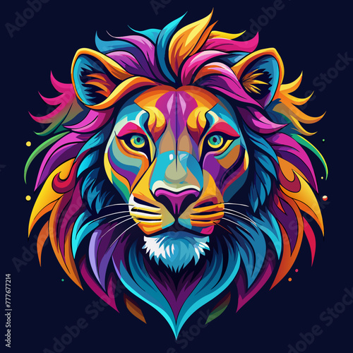 tiger, lion, vector, head, animal, tattoo, face,  © Usman