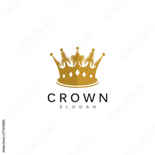 Crown Logo and symbol template illustration icon