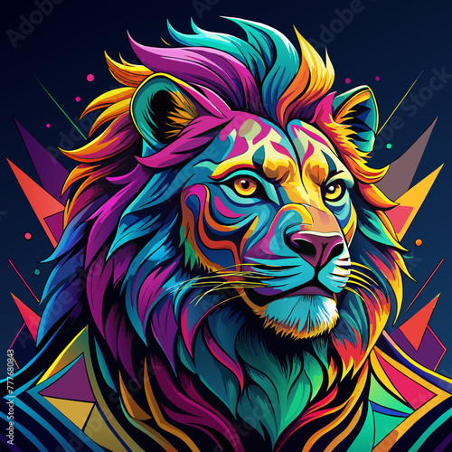 lion, head, tiger, animal, tattoo, vector, wild, cat,  © Usman