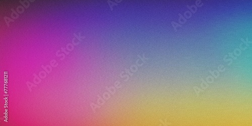 Grainy Texture Gradient Background With Yellow Green Pink And Blue Colors