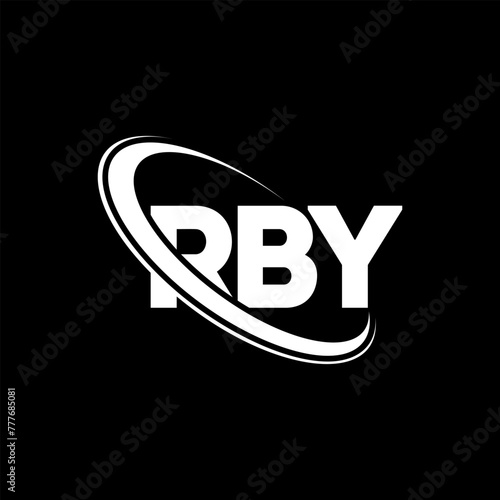 RBY logo. RBY letter. RBY letter logo design. Initials RBY logo linked with circle and uppercase monogram logo. RBY typography for technology, business and real estate brand.