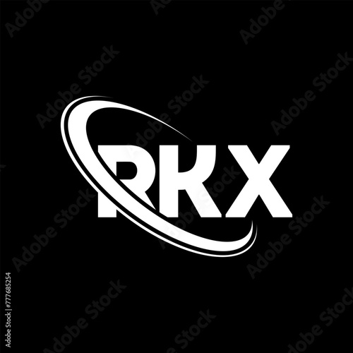 RKX logo. RKX letter. RKX letter logo design. Initials RKX logo linked with circle and uppercase monogram logo. RKX typography for technology, business and real estate brand.