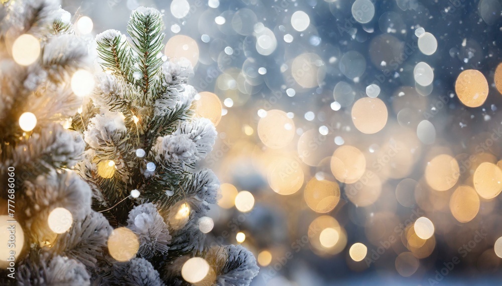 Yuletide Glitter: Soft Focus Bokeh Lights of Christmas