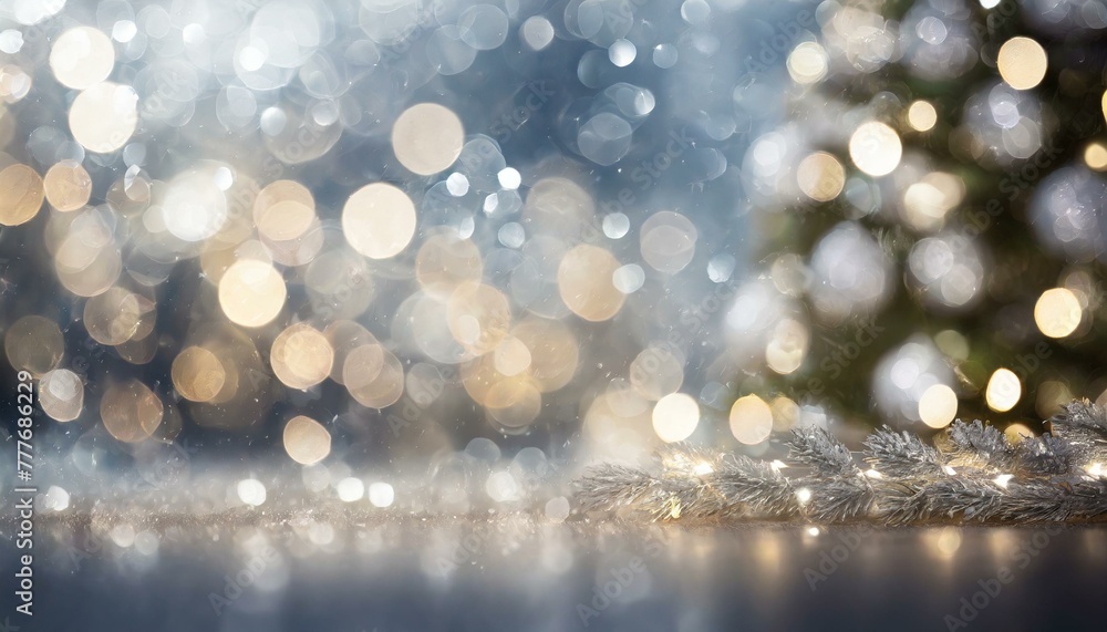 Twinkling Wonderland: Blurred Bokeh Lights of Christmas
