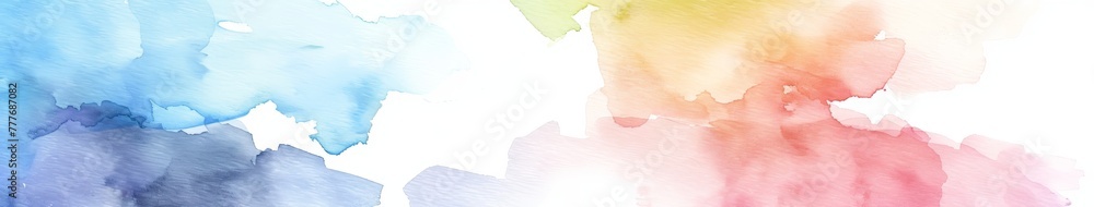 Vibrant Colorful Painting on White Background