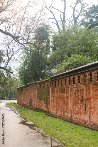 Historical monument of manipur Kangla Fort. Shri Shri Govindajee temple and Citadal  in Imphal,India photo