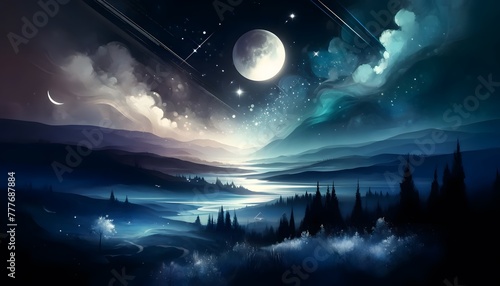 Ethereal Glow Of Moonlight