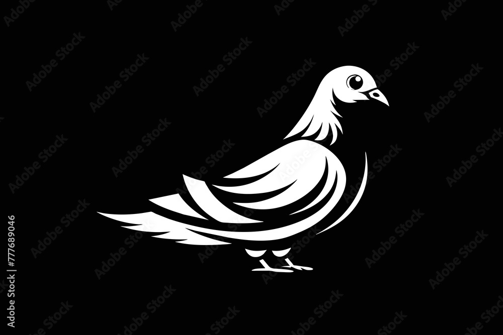 Elevate your brand with a pigeon logo icon vector illustration. As a dedicated graphic designer, I specialize in crafting unique and creative prints Elevate your brand with a pigeon logo icon vector illustration. As a dedicated graphic designer, I specialize in crafting unique and creative prints