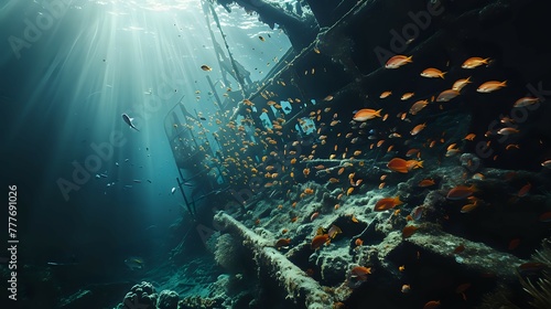Sunken Secrets: Exploring the Deep./n © Крипт Крпитович