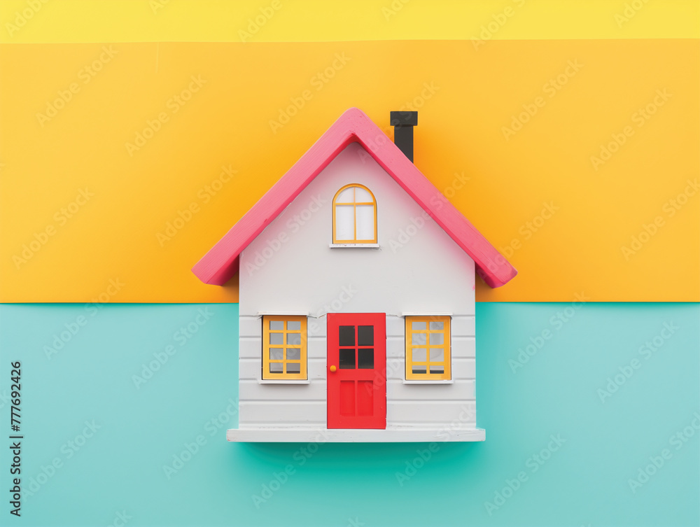 Tropical Bungalow Illustration Tropical Bungalow Illustration