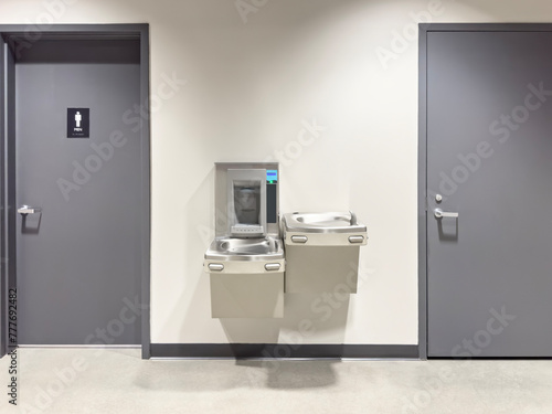 Wallpaper Mural Water fountain in a corridor Torontodigital.ca