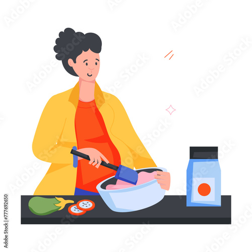  Prenatal Routine Flat Icons 
