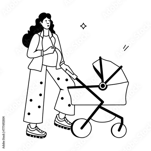 Latest of Maternity Flat Icons 

