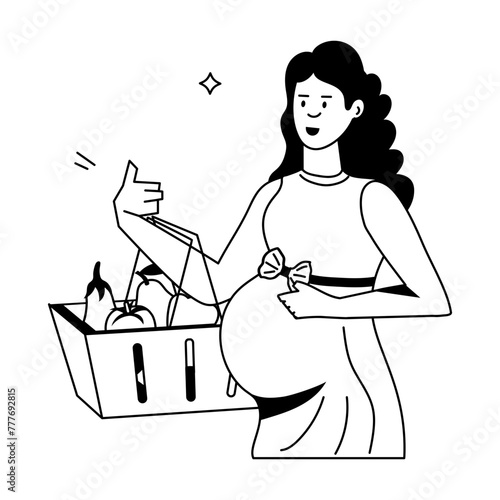 Latest of Maternity Flat Icons 

