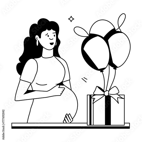 Latest of Maternity Flat Icons 

