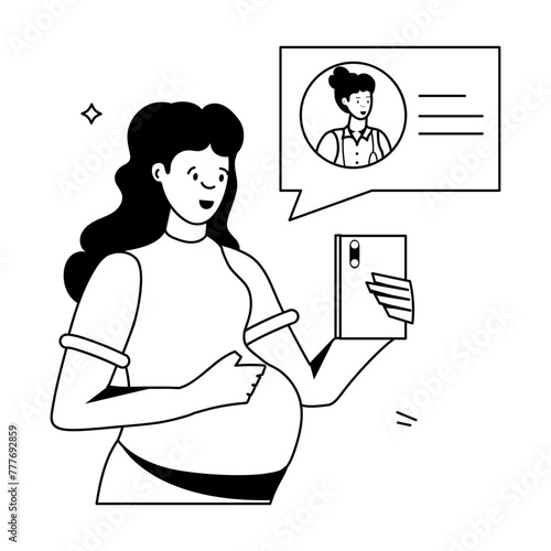 Latest of Maternity Flat Icons 

