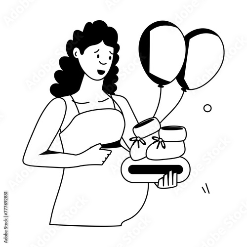 Latest of Maternity Flat Icons 

