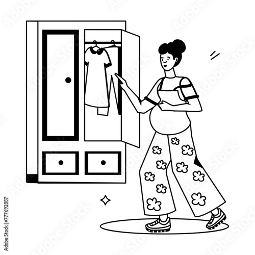 Prenatal Routine Flat Icons 
