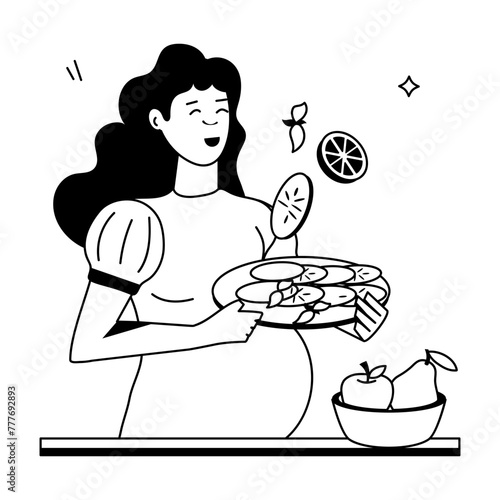 Prenatal Routine Flat Icons 
