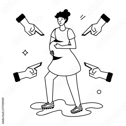 Pregnancy Routine Flat Icons 