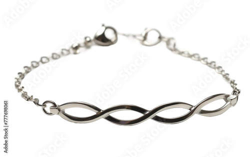 Infinity Bracelet On Transparent Background.