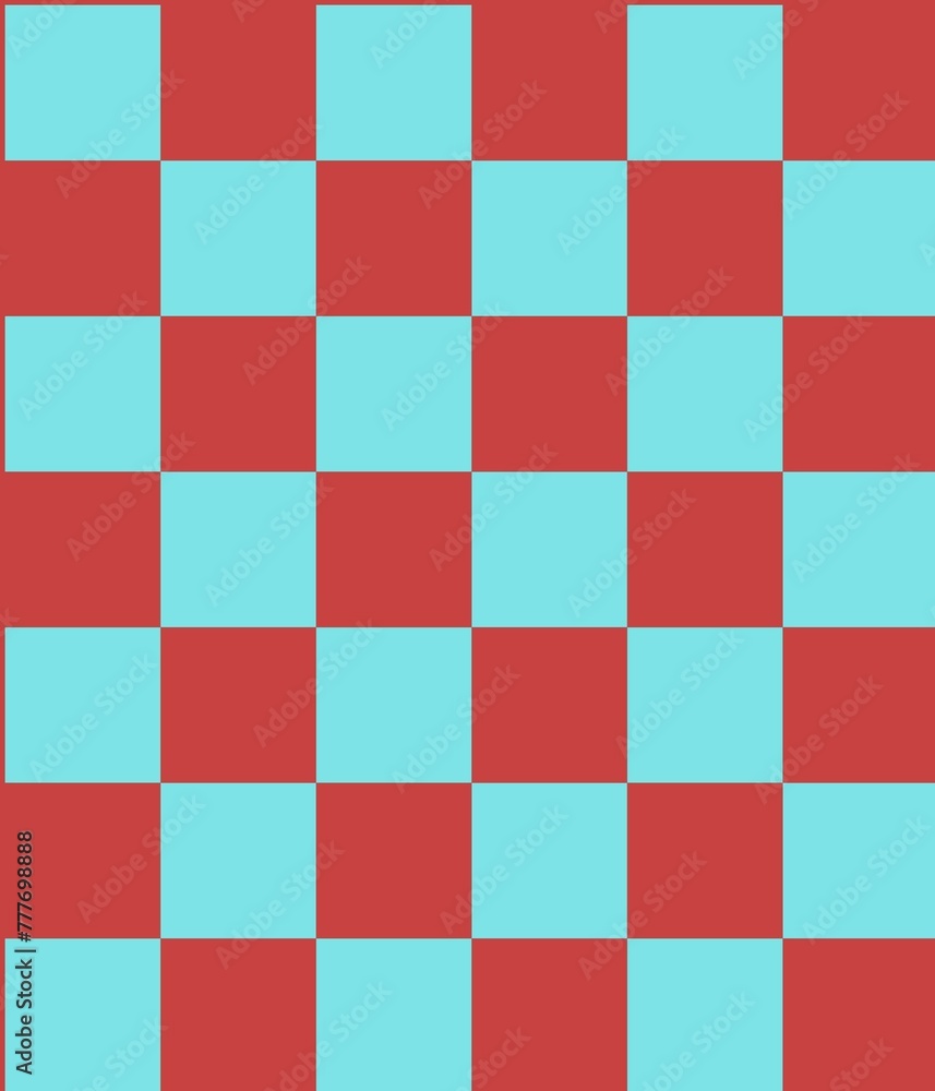 Multi Color Checkered Check Art Illustration