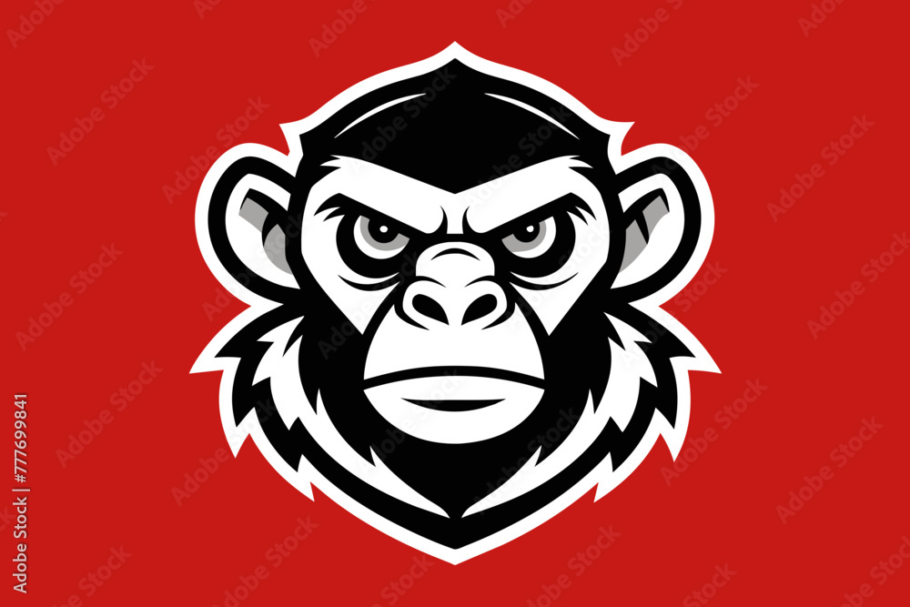 t shirt design for monky, bold line art, illustration, sticker t shirt design for monky, bold line art, illustration, sticker