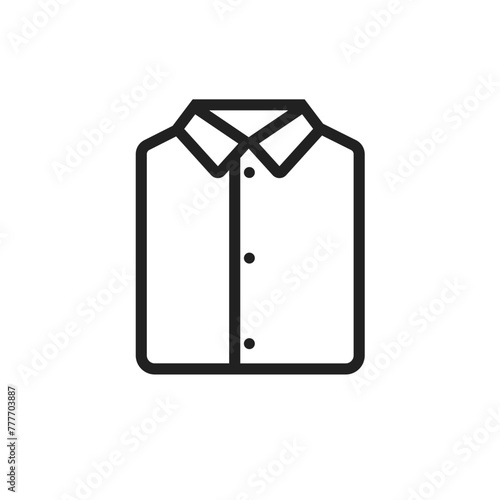 New clothing collection in spring black outline icon pack