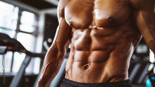 Obraz na płótnie muscular male torso w salonie