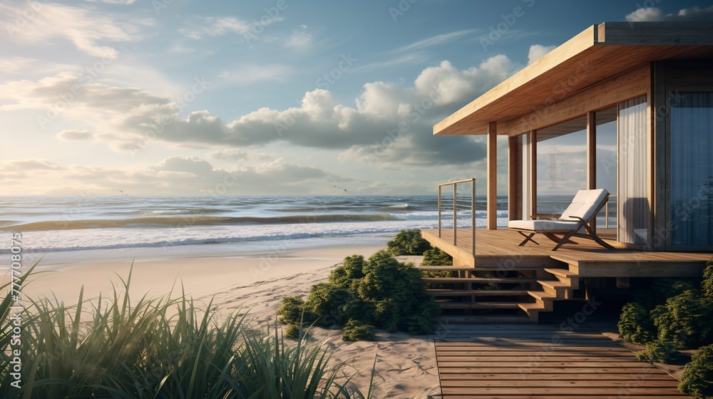 A photo of a Beach House Creating a Sense of Calm