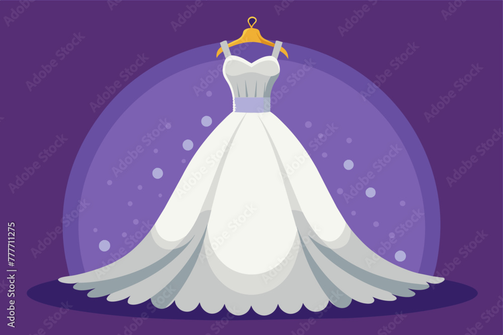 wedding dress vector 