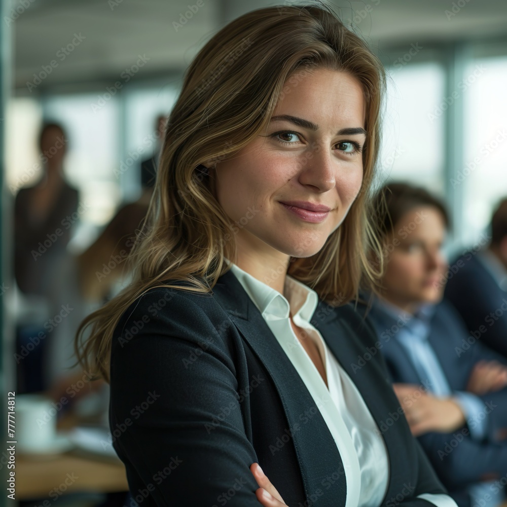 Front view of a business women Front view of a business women