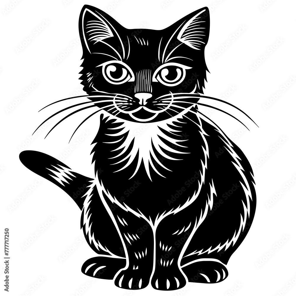 cat silhouette vector illustration svg file cat silhouette vector illustration svg file
