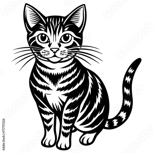 cat silhouette vector illustration svg file