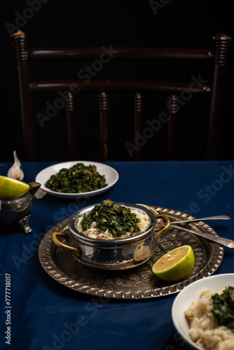 spinach arabic stew