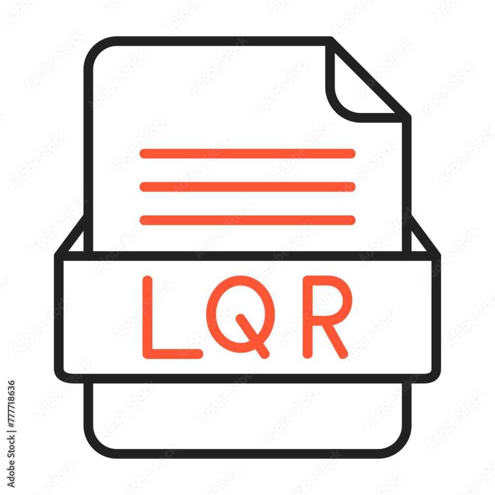 LQR File Format Vector Icon Design LQR File Format Vector Icon Design