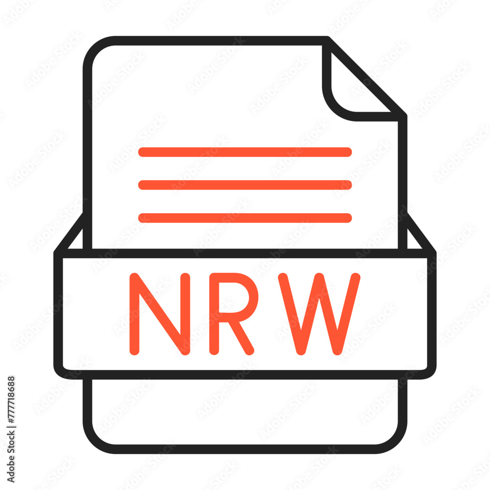 NRW File Format Vector Icon Design NRW File Format Vector Icon Design