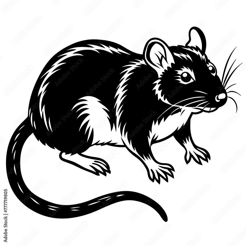 rat silhouette vector illustration svg file rat silhouette vector illustration svg file