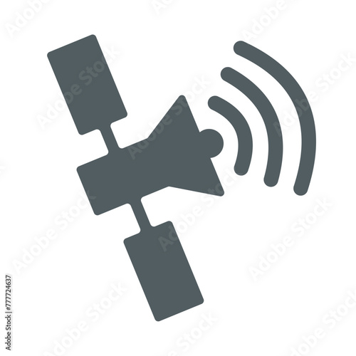 Wireless satellite technology icon