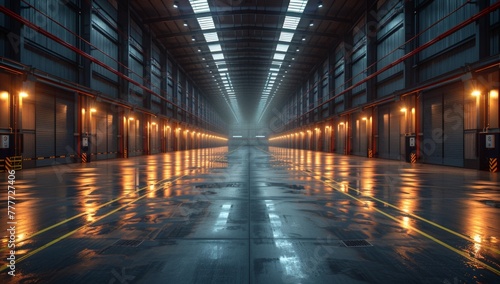corridor in a factory