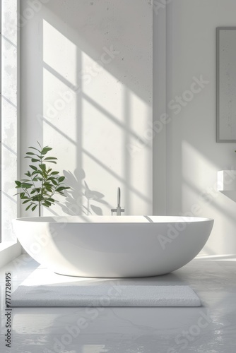 minimalist bathroom interior Generative AI