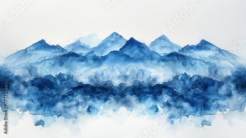 Brush-painted abstract watercolor background