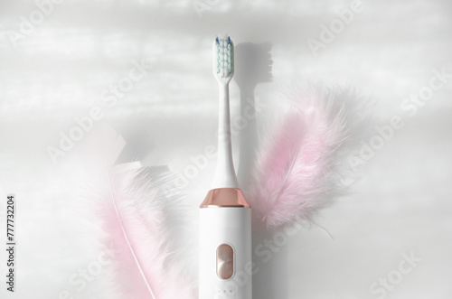 Electric, ultrasonic, sonic toothbrush. Dental product, Ultrasonic vibration.