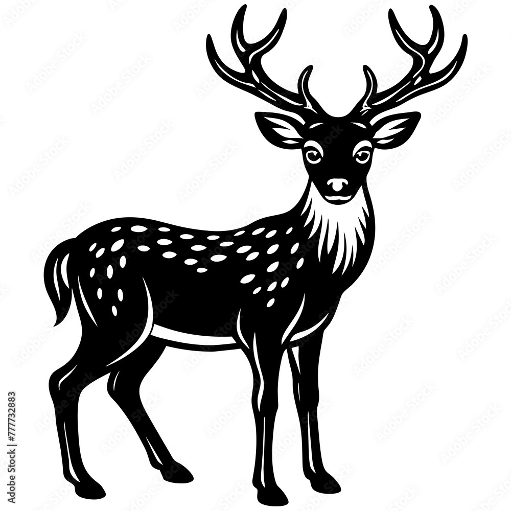 deer silhouette vector illustration svg file deer silhouette vector illustration svg file
