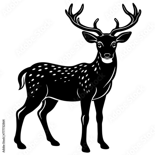 deer silhouette vector illustration svg file © Rashed Rana