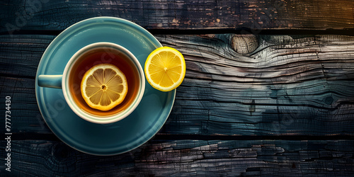 Warmth in a Cup  Ginger Tea with Lemon and Honey photo