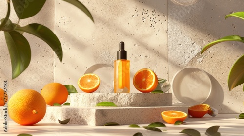 Summer cosmetic product. Revitalize Your Skin This Summer with Vitamin C